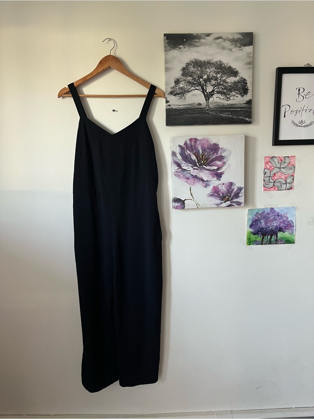 Everlane The Japanese GoWeave Slip Jumpsuit Black- Size 8